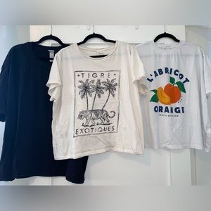 H&M Set of 3 Tshirts - XXL
